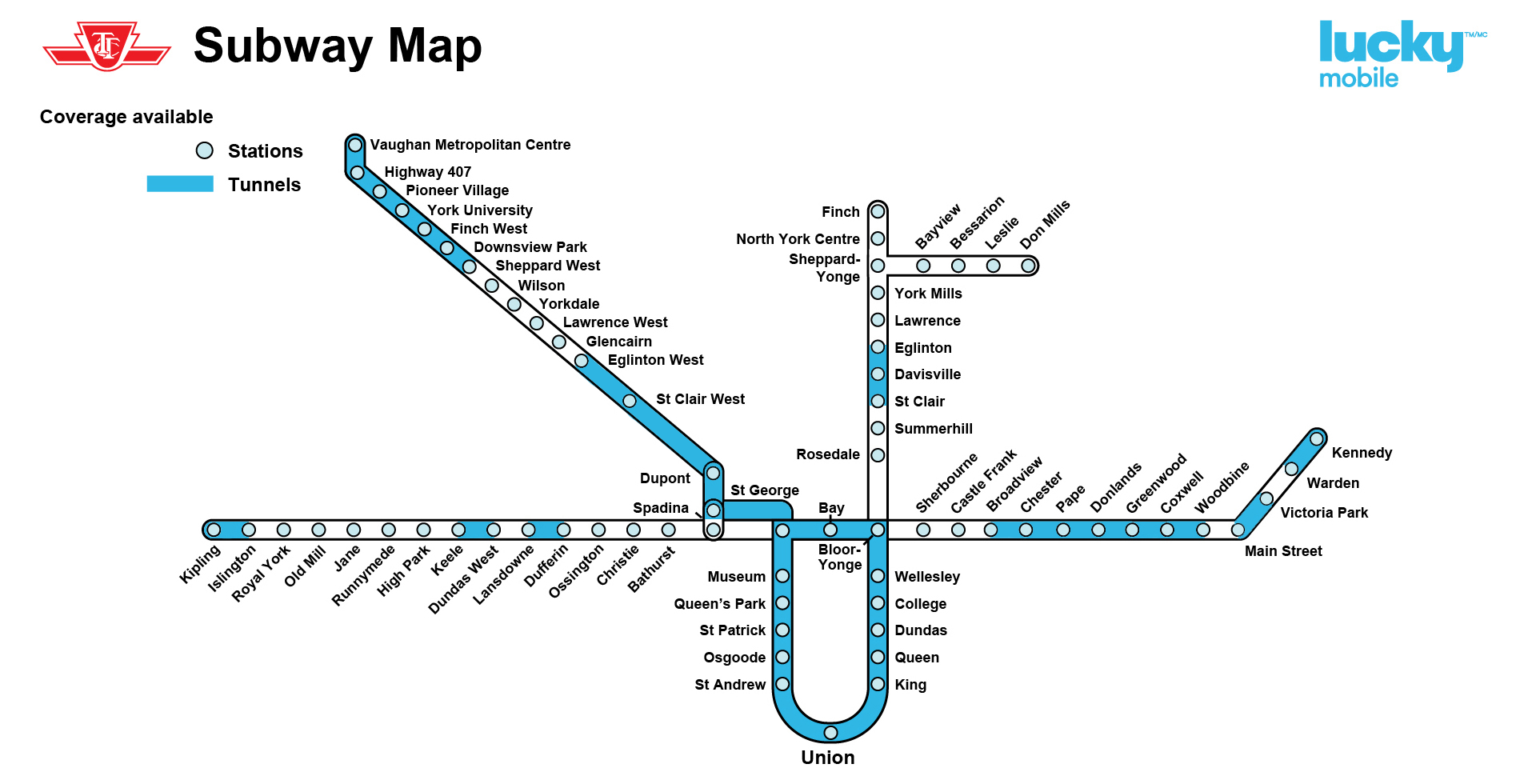 Network map TTC
