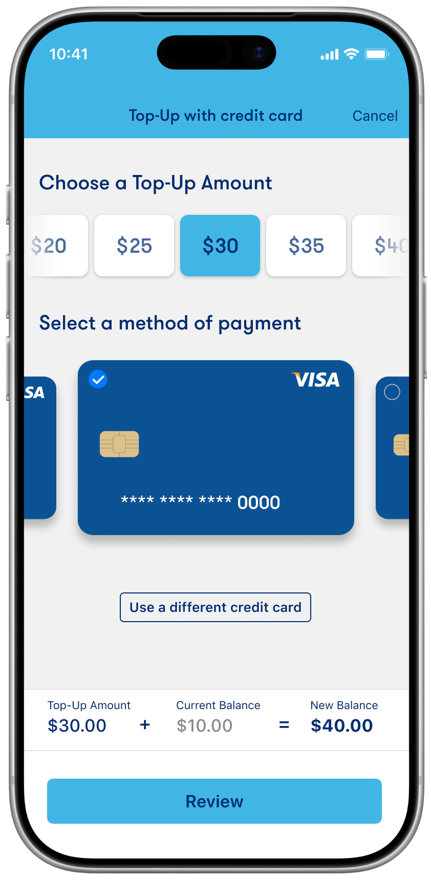 Save your credit <br>card information