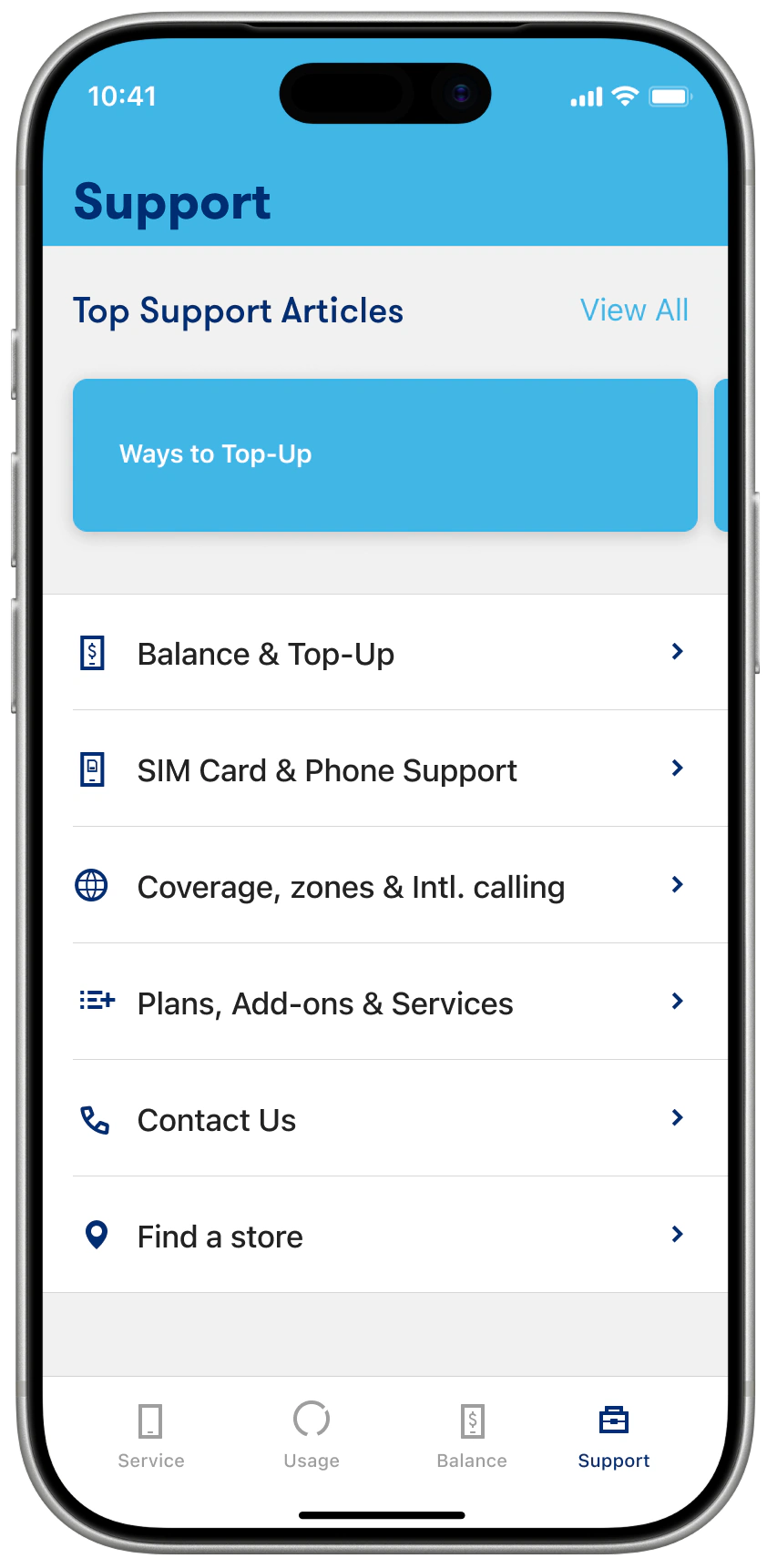 Access our services <br>information